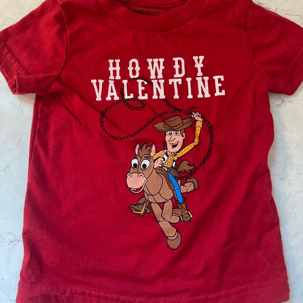3 for $10 - Disney Red 'Howdy Valentine' Kids Tee